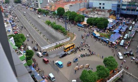 Kawasan Pasar Tanah Abang di Jakarta Pusat.