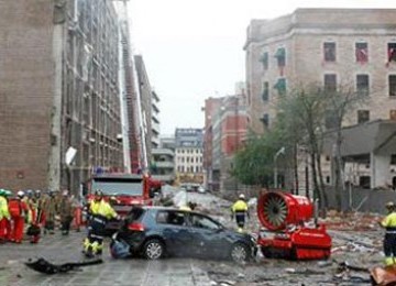 Kawasan serangan bom di Oslo