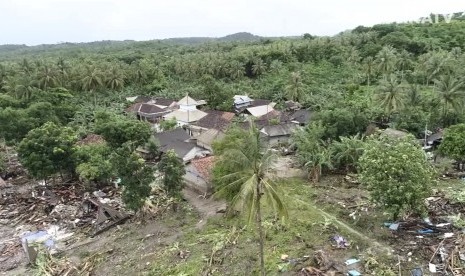 Kawasan Sumur, Banten pascabencana tsunami Selat Sunda.