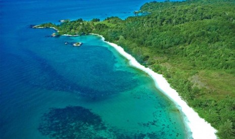 Kawasan wisata Lagoi Bay Bintan.