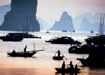 Kawasan pantai Ha Long, Vietnam