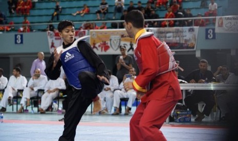 Menpora berharap pencak silat bisa lebih dikenal di Eropa. Foto ilustrasi pencak silat 