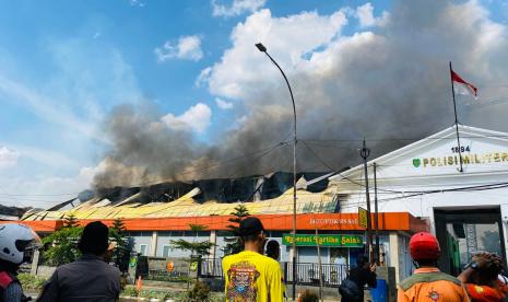 Kebakaran melanda Rumah Sakit Salak di Jalan Sudirman, Kecamatan Bogor Tengah, Kota Bogor. 