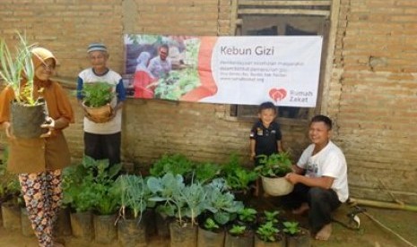 Kebun Gizi binaan Rumah Zakat di Pacitan, Jawa Timur.