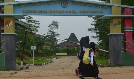 Kebun organik terpadu di Kelurahan Lewinanggung, Kota Depok, Jawa Barat. Kebun ini dikembangkan oleh masyarakat, TNI, dan Pertamina untuk memanfaatkan lahan tidur menjadi lahan produktif. 