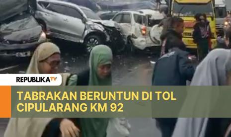 Kecelakaan beruntun di ruas tol Cipularang Kilometer 92.