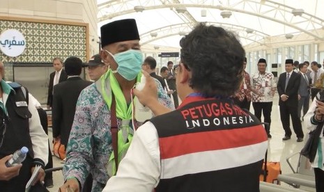 Kedatangan calon jamaah haji Indonesia di Madinah