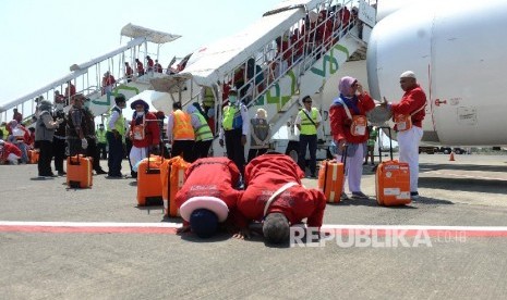 Ilustrasi jamaah haji pulang Tanah Air