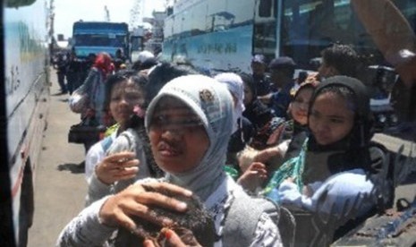 Kedatangan TKI Bermasalah di Tanjung Priok 