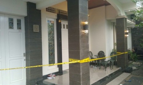 Kediaman Husni Zarkasih dan Zakia Masrur di Jalan Pengairan No.21 RT 11/06 Bendungan Hilir Tanah Abang Jakarta Pusat, Senin (12/9).