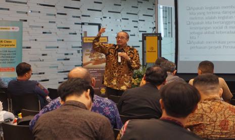 Kegiatan kolaborasi antara Rumah Zakat, Maybank, dan CFCD (Corporate Forum for CSR Development), mengangkat tema Desain Program CSR dengan Pendekatan Sustainability dan Berbasis ISO 26000.