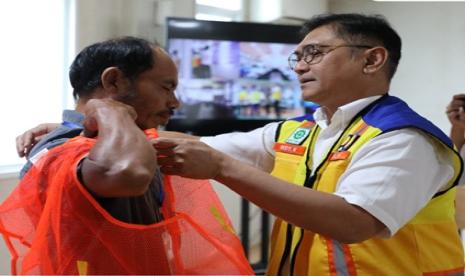 Kegiatan Pembinaan dan Fasilitasi Sertifikasi Onsite Tenaga Kerja Konstruksi di IKN yang dibuka Direktur Jenderal Bina Konstruksi Abdul Muis, Sabtu (10/8/2024). 