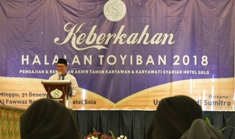 Kegiatan pengajian dan muhasabah akhir tahun di SHS.