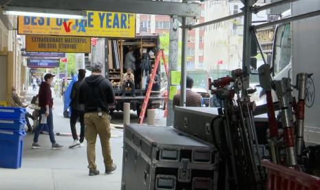 Kegiatan produksi syuting film di New York, AS