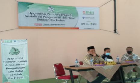 Kegiatan sosialisasi pengurusan izin halal yang diadakan oleh BMH didukung oleh Lembaga Pemeriksa Halal (LPH) Hidayatullah.