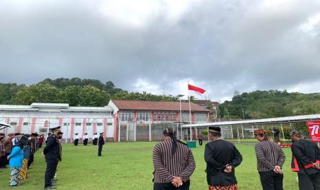 Kegiatan Upacara dan penyerahan remisi di Lapas Nusakambangan, Rabu (17/8/22). 