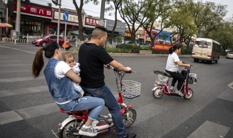 Kehidupan sehari-hari warga di Beijing, Cina.