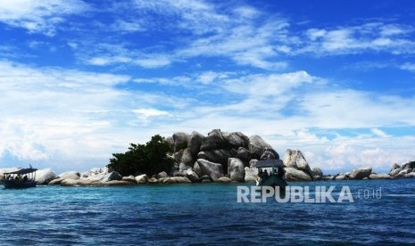 Keindahan Pulau Lengkuas di Belitung (ilustrasi) 