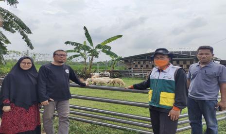 Kelompok Ternak Kampung Domba Desa Babajurang, Kecamatan Jatitujuh, Kabupaten Majalengka pada Sabtu (01/01) berkunjung ke peternakan modern Bakti Limar Farm Desa Weragati, Kabupaten Majalengka.