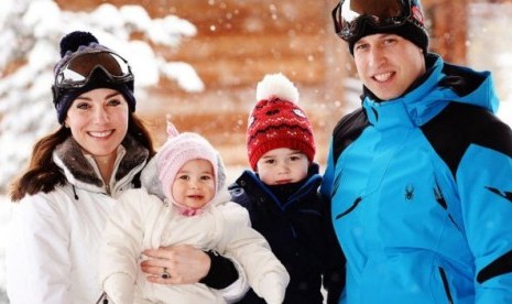 Keluarga Duke dan Duchess Inggris berlibur ke resor ski awal tahun ini.