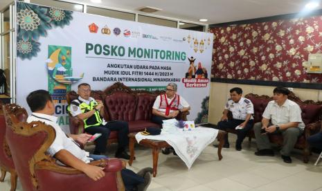 Kemenhub melakukan monitoring angkutan lebaran 2023 di Sumbar. 