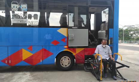  Kemenhub melakukan uji coba dan pengecekan transportasi untuk para atlet Paragames 2022, Senin (11/7/2022).