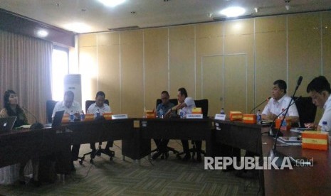 Kementerian BUMN bersama Direktur BUMN Tambang melakukan sosialisasi terkait progress pembentukan holding tambang, Rabu (22/3).