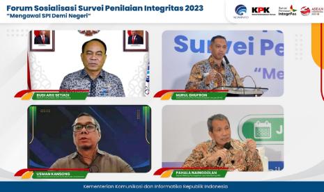 Kementerian Kominfo (Kemkominfo) melalui Direktorat Informasi dan Komunikasi Politik, Hukum, dan Keamanan, Dirjen Informasi dan Komunikasi Publik, bekerja sama dengan KPK menyelenggarakan Forum Sosialisasi Survei Penilaian Integritas 2023 dengan tema Mengawal SPI Demi Negeri. 