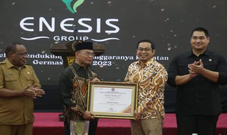  Kementerian Koordinator Bidang Pembangunan Manusia dan Kebudayaan (Kemenko PMK) menggelar anugerah tahunan Germas Award tingkat kementerian/lembaga. Enesis Group, perusahaan FMCG Indonesia yang memproduksi produk-produk kesehatan, kembali menjadi mitra aktif dalam pelaksanaan Gerakan Masyarakat Hidup Sehat 2023 pada pelaksanaan Germas Award 2023.