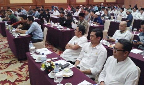 Kementerian Pariwisata dan Dinas Pariwisata NTB menggelar rapat koordinasi persiapan pembangunan Poltekpar Negeri Lombok di Hotel Lombok Raya, Mataram, NTB, Jumat (4/8).