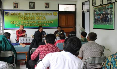 Kementerian Pertanian melalui Badan Penyuluhan dan Pengembangan SDM Pertanian (BPPSDMP) melakukan pelatihan di Balai Penyuluhan Pertanian (BPP) Kostratani Tanah Mea, Kecamatan Banawa Selatan, Kabupaten Donggala, Sulawesi Tengah, Kamis (6/8).