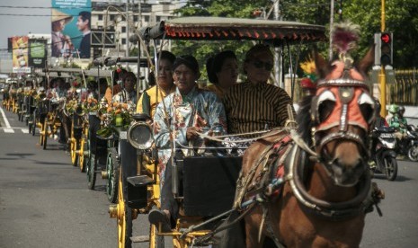 Kendaraan wisata andong.