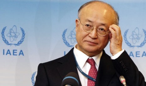 Kepala Badan Energi Atom Internasional (IAEA) Yukiya Amano.