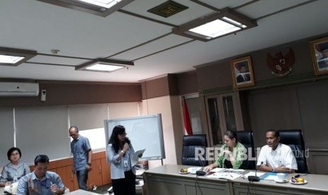 Kepala Badan Ketahanan Pangan (BKP) Kementerian Pertanian Agung Hendriadi menandatangani Project Document dengan World Food Programe (WFP) tentang ketahanan pangan di Gedung E Kementerian Pertanian, Selaasa (28/11).