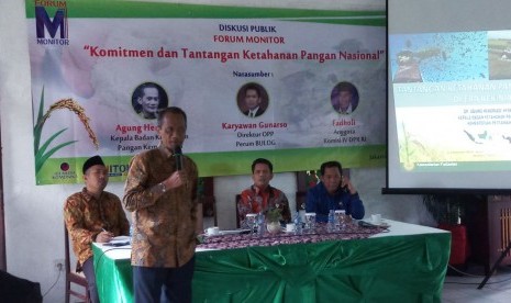 Kepala Badan Ketahanan Pangan Kementerian Pertanian, Agung Hendriadi, dalam diskusi publik bertajuk 