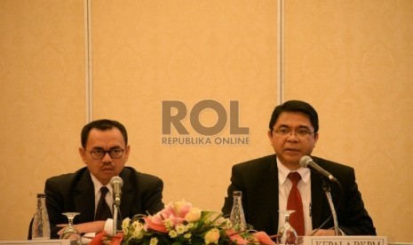 Kepala Badan Koordinasi Penanaman Modal (BKPM) Franky Sibarani dan Menteri ESDM Sudirman Said memberikan keterangan terkait pelaksanaan 