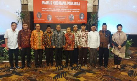 Kepala Badan Pembinaan Ideologi Pancasila (BPIP) Profesor Yudian Wahyudi, menjadi narasumber pada Seminar Nasional 