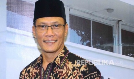 Kepala Badan Pusat Statistik (BPS) Kecuk Suhariyanto seusai pelantikan Kepala BPS yang baru di Gedung Badan Perencanaan dan Pembangunan Nasional (Bappenas), Jakarta, Kamis (15/9).