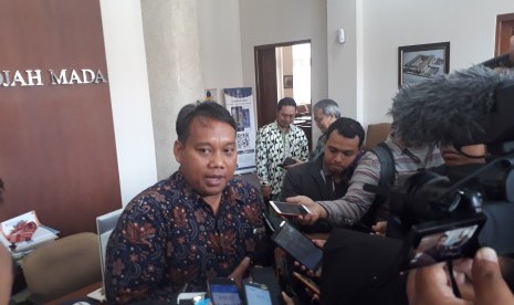  Kepala Bagian Pembangunan Setda Kabupaten Penajam Paser Utara, Nicko Herlambang, usai menemui pakar-pakar Universitas Gadjah Mada (UGM) di Ruang Sidang Senat UGM, Kamis (29/8). 