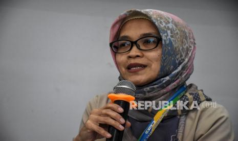 Kepala Bidang Medik RSUP Hasan Sadikin Zulvayanti memberikan keterangan pers terkait layanan telekonsultasi RSHS.