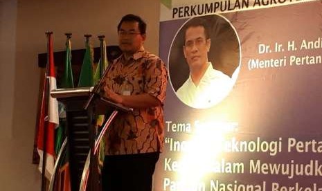 Kepala Biro Hubungan Masyarakat dan Informasi Publik Kementerian Pertanian (Kementan), Kuntoro Boga Andri dalam Seminar dan Lokakarya Nasional IV Perkumpulan Agroteknologi/Agroekoteknologi Indonesia (PAGI) di Makassar, Senin (10/9)