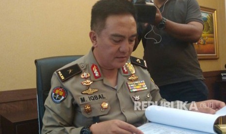 Kepala Biro Penerangan Masyarakat Polri Brigadir Jenderal Mohammad Iqbal di Kantornya. Selasa (26/12).