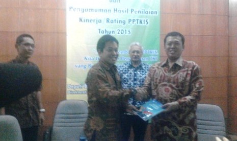 Kepala BNP2TKI Nusron Wahid di Fakultas Ekonomi dan Bisnis UI, Depok, Kamis (3/9).