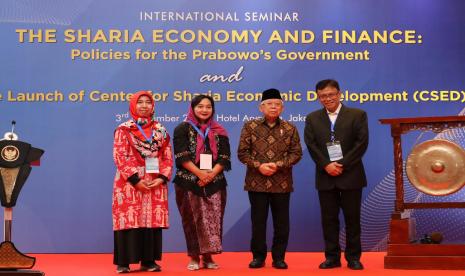 Head of Center for Sharia Economic Development INDEF Prof. Nur Hidayah, Vice President (Vice President) KH Ma