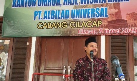 Kepala Kementerian Agama Kabupaten Cilacap,  Imam Thobroni SAg meresmikan kantor Cabang Albilad Cilacap.