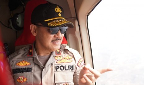 Kepala Korps Lalu Lintas Polri, Irjen Refdi Andri sedang memantau Tol Trans Jawa di Brebes, Jawa Timur, Rabu (29/5). Hal ini dilakukan untuk memastikan kesiapan ruas tol tersebut ditetapkan skema one way mualu 30 Juni hingga 2 Mei 2019. 