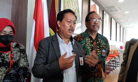 Kepala Perpustakaan Nasional Republik Indonesia (Perpusnas RI), Muhammad Syarif Bando di Gedung Perpusnas, Jakarta Pusat, Jumat (11/11/2022). 