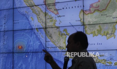 Para pengungsi itu tersebar di tujuh dusun. Foto ilustrasi: Titik lokasi gempa Mentawai