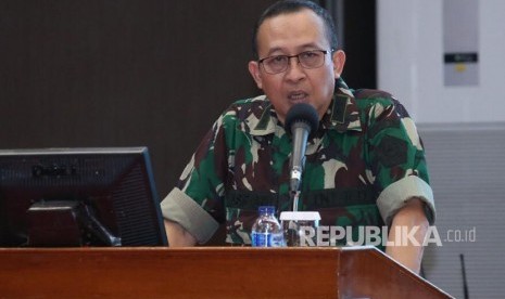 Kepala Pusat Penerangan (Kapuspen) TNI, Mayjen TNI Sisriadi di Mabes TNI, Cilangkap, Jakarta Timur, Senin (22/7/2019).