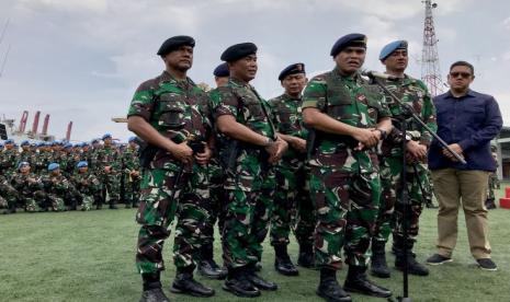 Kepala Staf Angkatan Laut (KSAL) Laksamana Muhammad Ali di Dermaga Kolinlamil, Jakarta Utara, Selasa (6/2/2024).